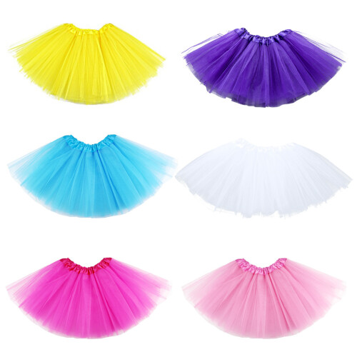 tutu ballet 6 unid chiffon rosa 2