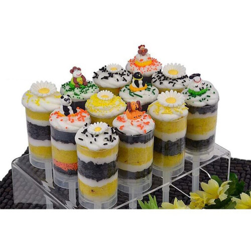 10 cupcake cake push containers transparant voor feestdecoratie 1