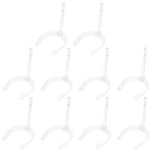 10 paar sandalen-absatzstütze aus kunststoff, transparent