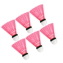 6 de nailon plástico para bádminton interior y exterior rosa