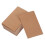 100 tarjetas kraft marrón hechas a mano, blancas con 1