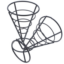 2 Unidades Suportes Cestos Forma Cone Para Batatas Fritas Frango Frito