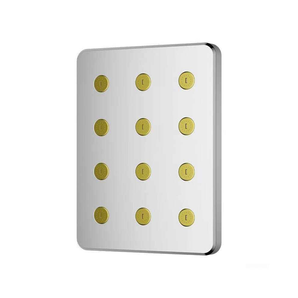 10-Inch Large Shower Head 360-Degree Rotatable Top, Pressurized Anti-Blocking System, Rainfall, Silver Finish-image-OPC-PKQX2SB-NEW