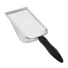 Long Handle Cat Litter Scoop Stainless Steel Heavy Duty Ergonomic Grip For Efficient Poop Removal