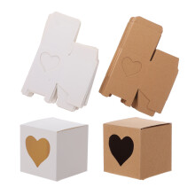 60 kraftpapier geschenkboxen herzform für süßigkeiten und kuchen