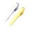 pinza para de metal plateado, unisex, 8