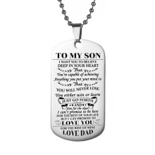 colgante hijo en inoxidable con militar aire