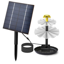 Solar Powered Bird Pond Fountain Garden Pond Fountain Eco Conscious Water Feature Outdoor Garden