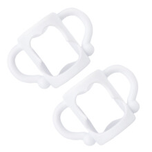 2 unidades de alça de silicone para mamadeira de bebê