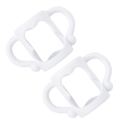 2 unidades de alça de silicone para mamadeira de bebê