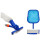 1Set Blue Pool Cleaning Accessory Set with Spoon Net and Aluminum Rod 2