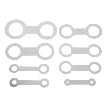 8 unid. anéis niveladores para saxofone, flauta e (prata)
