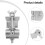 Robust Aluminum Stage Lighting Mounting Bracket For LED Spotlight And Moving Head Lights Model C 2