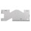 Metal Sewing Ruler 10x4cm, Corrosion-Resistant, Durable Tool 11