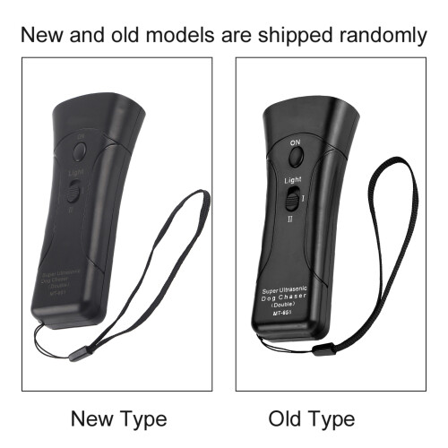 Ultrasonic Dog Repeller Handheld Laser Light 10m Range, Black 2