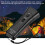 Ultrasonic Dog Repeller Handheld Laser Light 10m Range, Black 15
