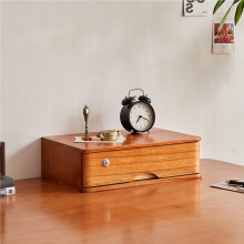 Desktop Storage Box With Drawers 1-4 Tier Lockable Wooden File Cabinet Desktop Drawer Cabinet Flat File Storage