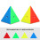 Fluorescent Triangle Puzzle Cube - Classic Speed Twist Toy 9.5cm 7