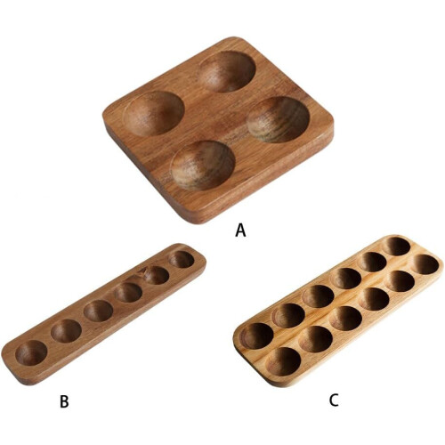 Wooden Egg Tray For Refrigerator Large Capacity Moisture-Resistant Storage Box Type 2 Exquisite Craft 1