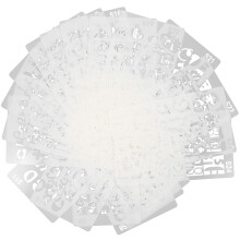 pochoirs lettres alphabet 24 pièces pour peinture diy scrapbooking graffiti