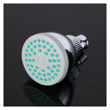 Shower Head Adjustable ABS Plastic Rotating Round Top Plating Power Replacement