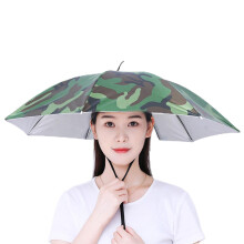 Rainbow Umbrella Hat Adjustable Head Umbrella Hat With Elastic Band Fishing Umbrella Hat For Outdoor Activities