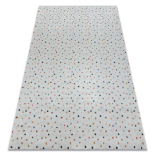 BAMBINO 47890 Pontos para crianças antiderrapante - branco / castanho 80x150 cm