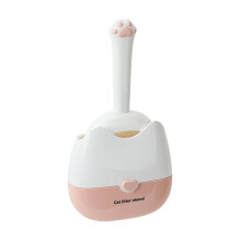 Litter Scooper With Holder Wall Mounted For Outdoor Park Yard Cleaning Small Pets Bunny Kitten Horse Stalls Pink