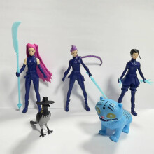 (5pcs) Hunters Demon Kpop Rumi Zoey Mira Character Model Set Decoration Desktop