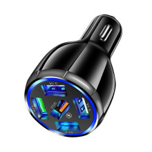 camping shovel  Black 5USB Car QC3.0 Charger 5V Car Mobile Phone Fast Charge Charger