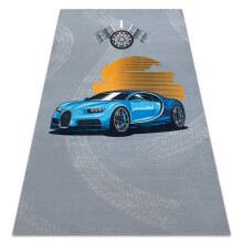 BAMBINO 41730 Tapete Carro, corrida para crianças antiderrapante - cinzento / azul 160x220 cm