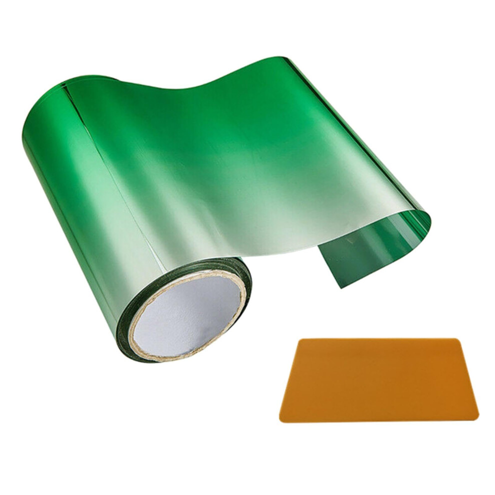 Car Window Sun Visor Tint Film Strip 20X150cm With Scraper Windshield Visor Strip Green 9393856959297