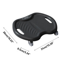 camping kit Black 4-Wheel Slider Abdominal Training Machine Silent Waist Strength Trainer