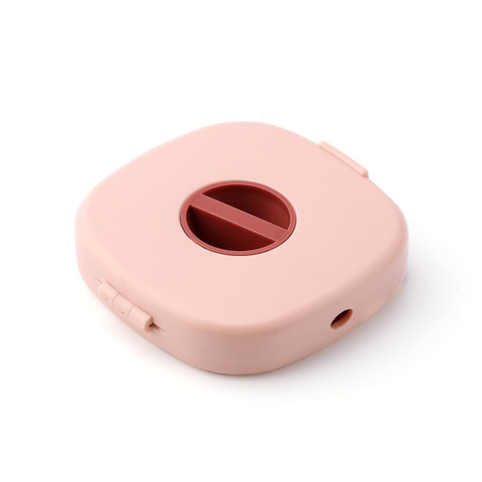 Portable Cable Management Case Built-In Phone Stand Bracket For Charging Cables And Data Cords Pink 9084446085440