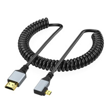 4K 60Hz 2160P/1080P/720P HDTV To HDTV Cable Male To Male HDMI Left Bend For HDTVs Monitors Consoles Projectors