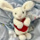 Hase Plüschtier mit Liebe Herz Design und PP Baumwolle als Geschenk Kinder 4