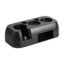 Multifunctional Handle Bracket Holder Compatible With Powder Holder, Easy to Clean, Black Silicone Anti-Slip Foot Pad