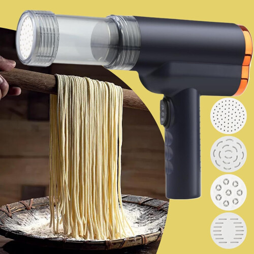 Electric Pasta Machine Cordless Handheld Pasta Maker Automatic Pasta Machine Kitchen Accessory Blue Home Cooking 1