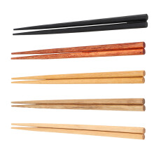 5Pcs Multicolored Natural Wooden Handmade Reusable Chopsticks with Gift Box