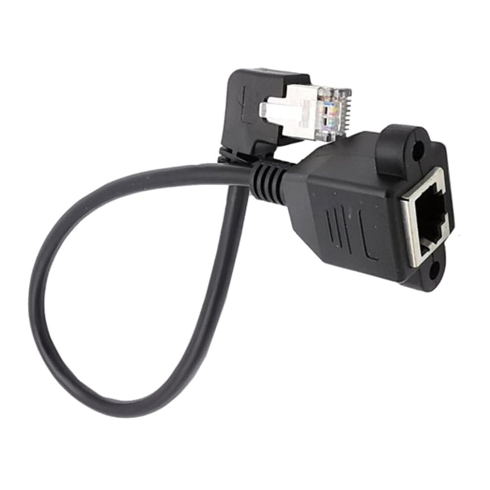 Rj45 Ethernet Extension Cable 90-Degree Right-Angle Elbow Bend Space-Saving Left Right Up Down Orientation 9016109072856