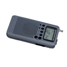 HRD-104 Tragbarer Dual-Band-AM/FM-Radio, 1,3-Zoll-LCD, Schwarz