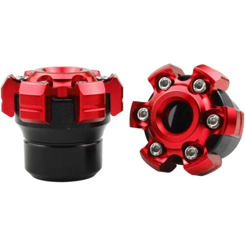 Shock Absorber Motorcycle Front And Rear Fork Protector Universal Accessory Anti Fall Block Red 1