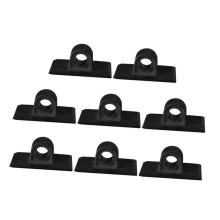 Motor Mount Kit For Inflatable Kayak And Canoe 8 Pcs Black PP Motor Fixing Brackets Side Mount Outside Boats