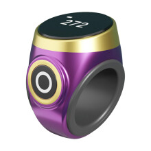 Chanting Digital Portable Buddha Counter - Buddha Beads, Finger Counter For Meditation, Digital Prayer Counter, Purple