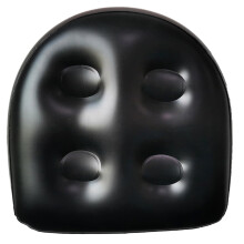 Inflatable Hot Tub Seat 18.5-Inch PVC Spa Booster With Suction Cups For Adults Black