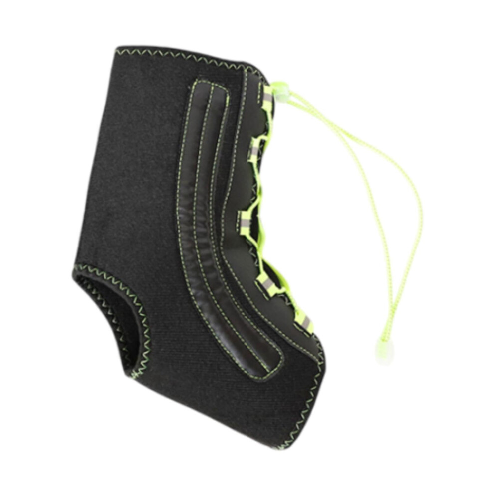 Adjustable Ankle Brace For Injury Recovery, Ankle Stabilizer For Basketball, Kickboxing, MMA, Gym, Black And Green