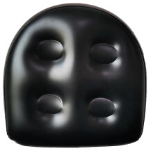 Inflatable Hot Tub Seat 18.5 x 14.6 x 5.9 In, Suction Cup, Reusable PVC Spa Booster for Adults, Black