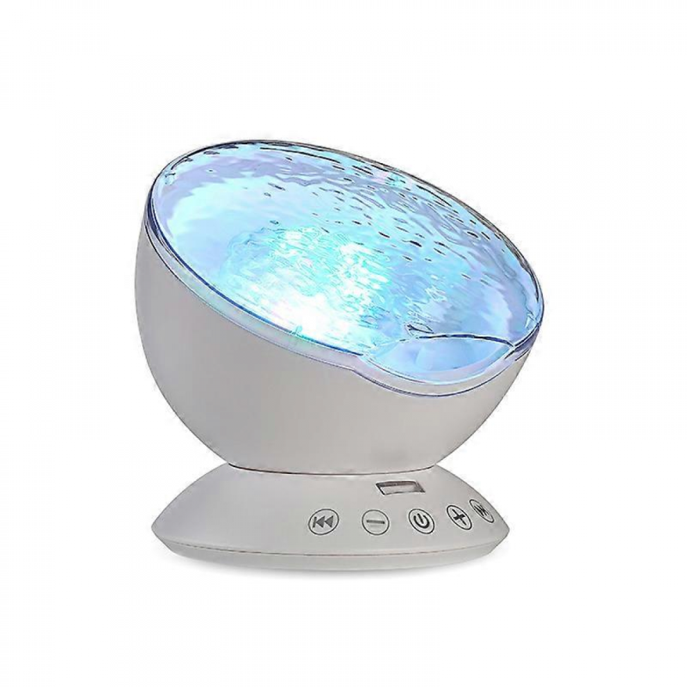 Calming Autism Sensory Led Projector Relax Ocean Night Music Light/White 9022594170311