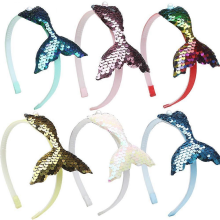 6Pcs Children's sequin headband For Girls,Glitter HairbandsSequin Hairbow Rainbow Head Bands For Kids Toddler Girl Hair Accessories