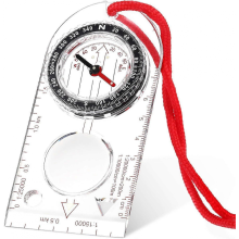 Navigation Compass with Adjustable Declination for Map Reading, Expedition, Hiking, Orienteering and Survival (1 Piece)
